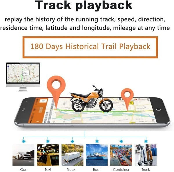 Automotive GPS Locator Real-time Tracking Strong Magnetic Waterproof Anti-fall Installation-free