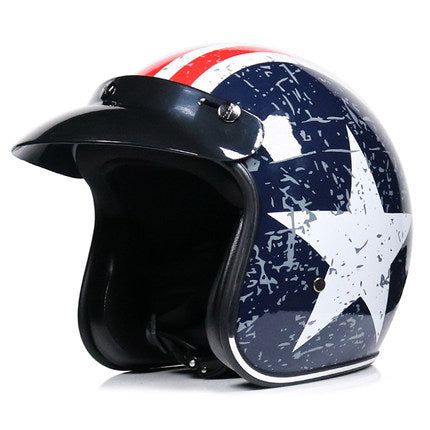 Retro Motorcycle Helmet Male Motorcycle