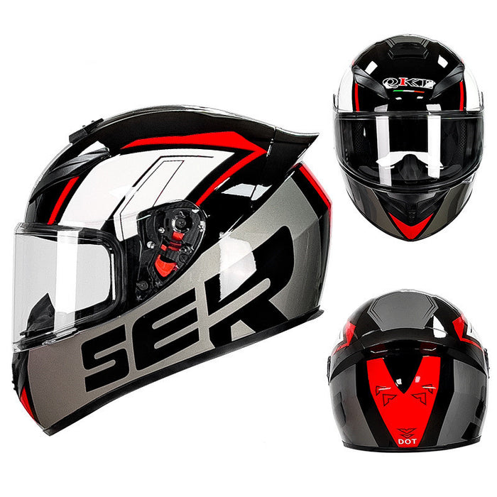 Men's And Women's Winter Personality Electric Car Motorcycle Helmet