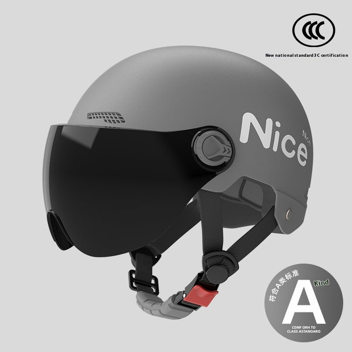 Women's Motorcycle Solid Color Safety Helmet