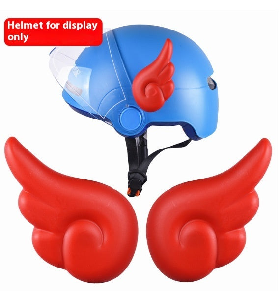 Electric Car Motorcycle Decorations Wings Helmet Accessories