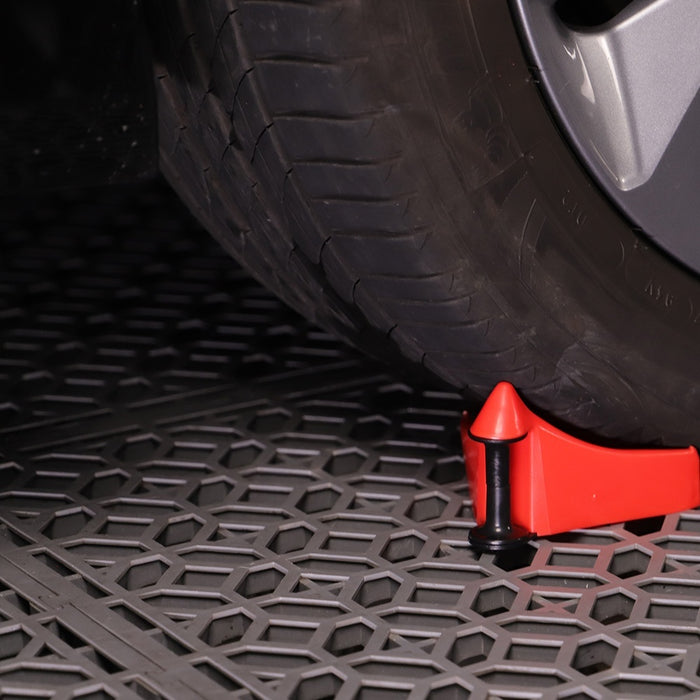 Portable Non-slip Bracket Triangle Car Tire Rubber Parking Block Car Stop Device