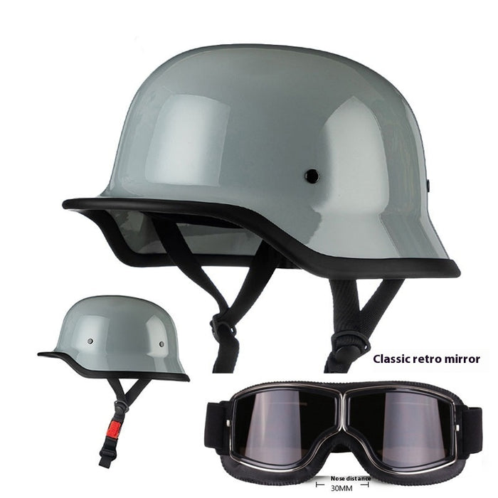 3C German Retro Soldier Helmet Motorcycle Helmet Summer