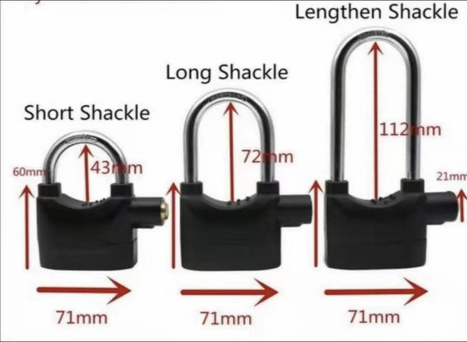 Alarm Lock Long Beam Motorcycle Anti-theft