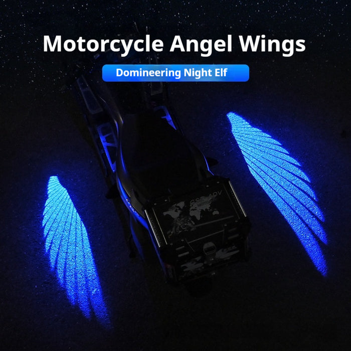 Motorcycle Down-corner Lamp Angel Wings Projection Chassis Modified General Ambience Light