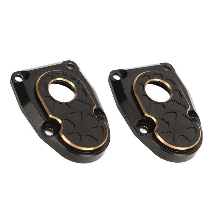 2 PCS Brass Portal Covers Black Stability Portal Steering Knuckle Cap for Axial Capra SCX10 III AR45P 1/10