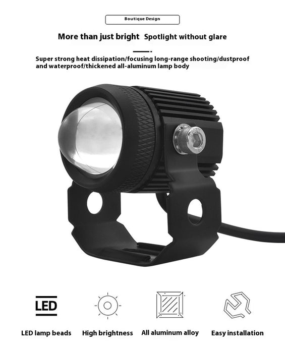 External Fisheye Lock And Load Spray Motorcycle Spotlight