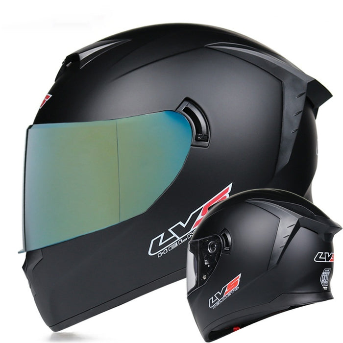 Men's And Women's Full Face Helmet Double Lens Motorcycle Helmet