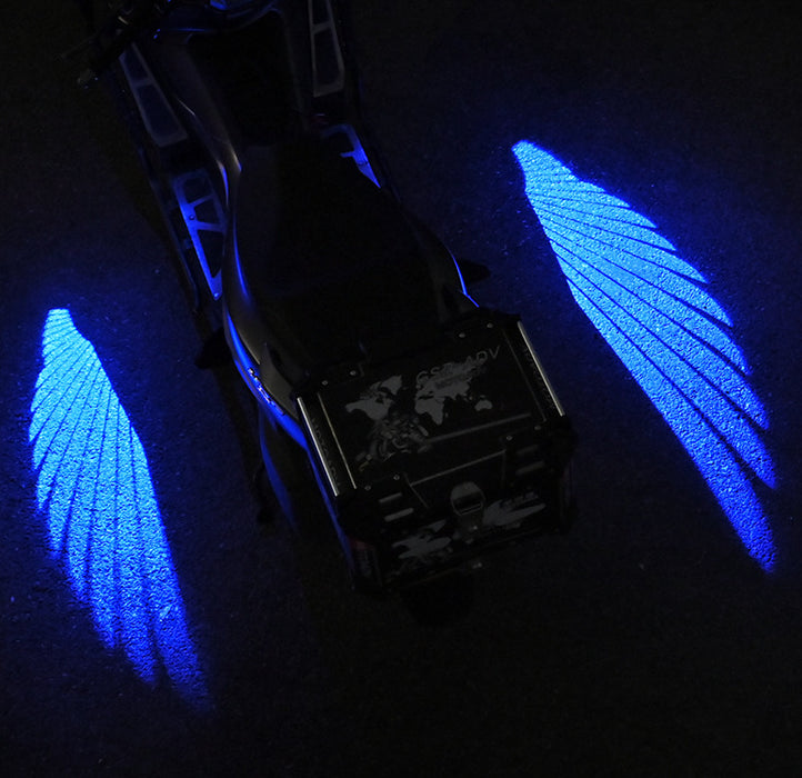 Motorcycle Down-corner Lamp Angel Wings Projection Chassis Modified General Ambience Light