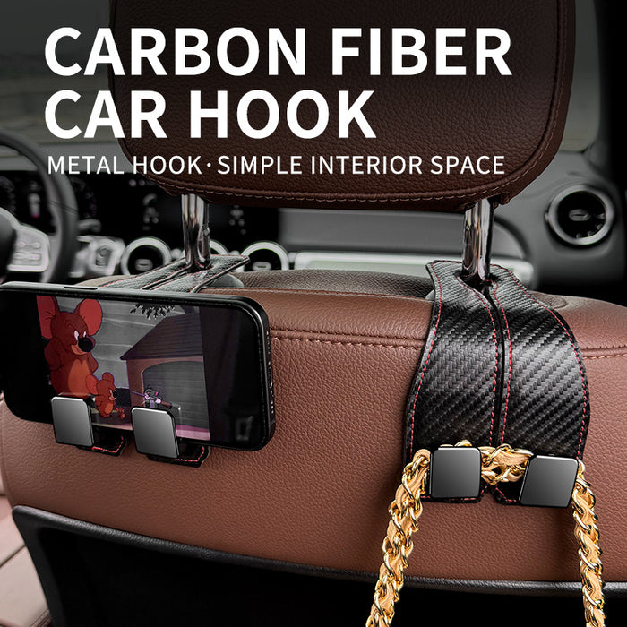 Car Hook Car Seat Back Hook Hanger Hook Headrest Hook Purses Bags Clothes Sundries Hanger Clip Auto Car Accessories Organizer car organizer