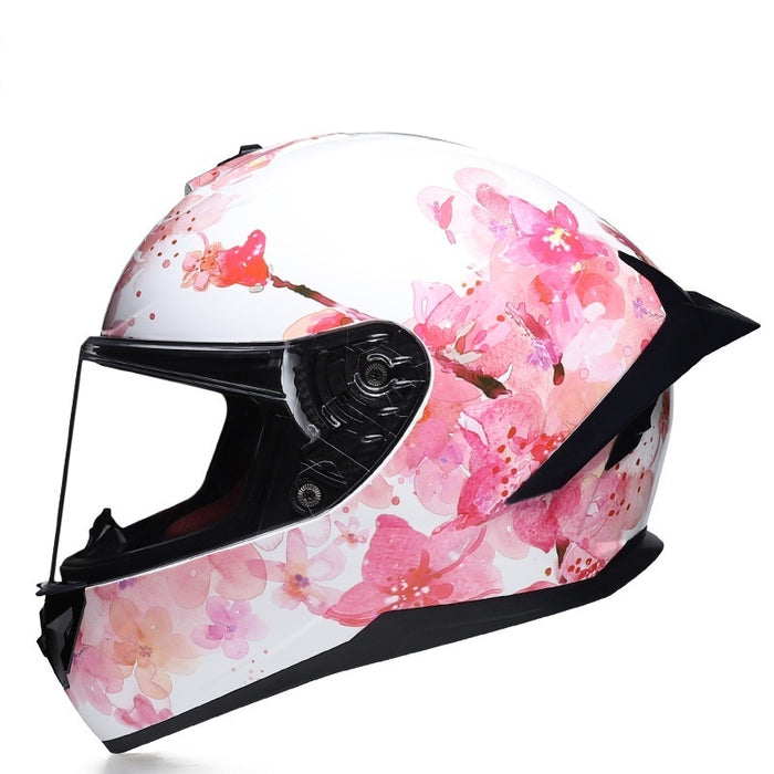 Motorcycle Helmet Baby Boy And Girl Summer Personality Big Tail Couple