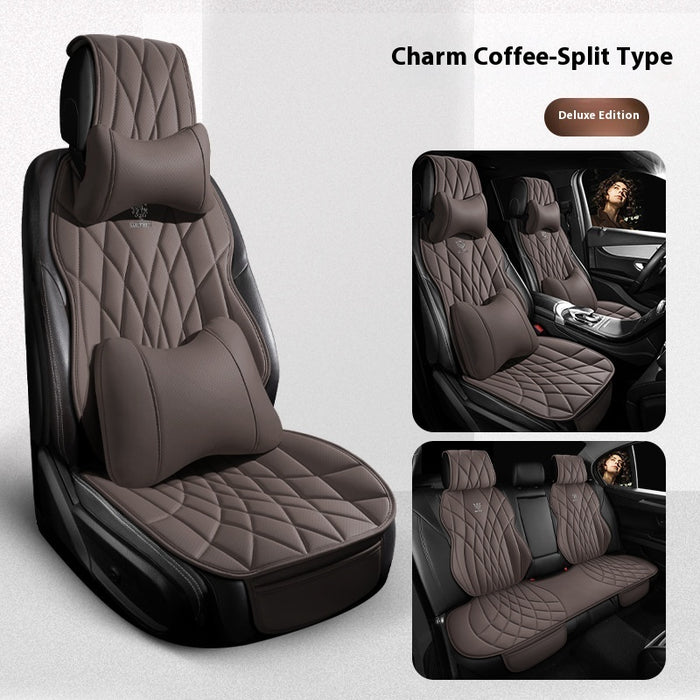 Car Universal Leather Semi-surrounded High-end Five-seat Seat Cover