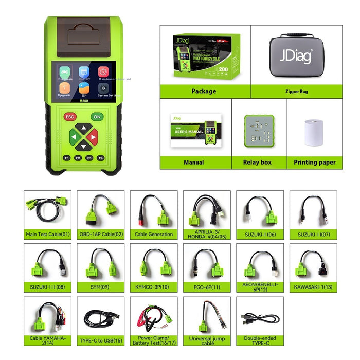 Motorcycle Diagnosis Equipment Fault Code Nozzle Detection With Data Diagnostic Tools