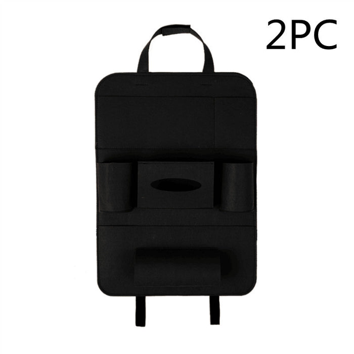 Auto Car Backseat Organizer Car-Styling Holder Multi-Pocket Seat Wool Felt Storage Multifunction Vehicle Accessories Bag