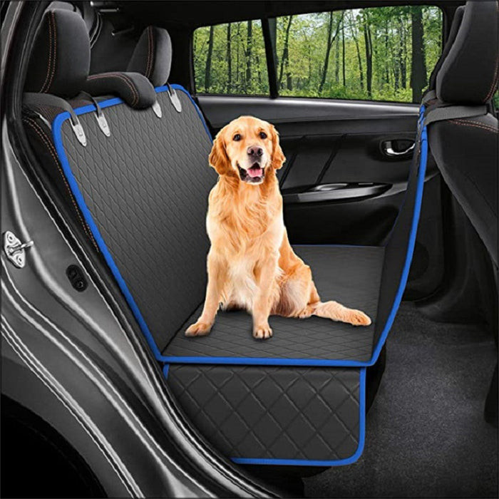 Dog Car Seat Cover View Mesh Pet Carrier Hammock Safety Protector Car Rear Back Seat Mat With Zipper And Pocket For Travel  Car Mats