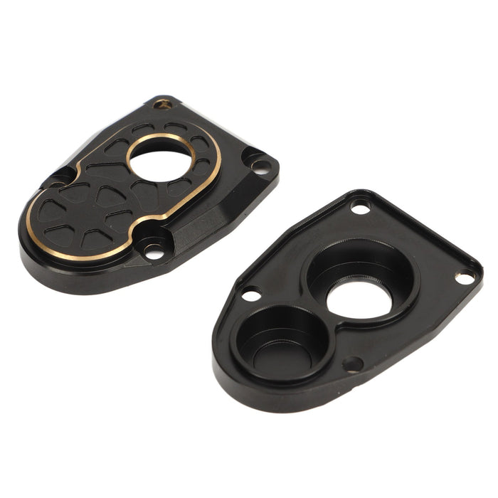 2 PCS Brass Portal Covers Black Stability Portal Steering Knuckle Cap for Axial Capra SCX10 III AR45P 1/10