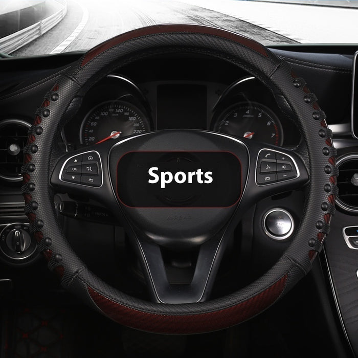 Leather Silicone Four Season Car Accessories Steering Wheel Cover