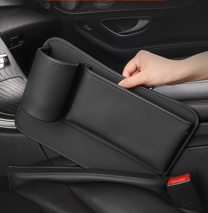 Car Seat Gap Organizer Auto Console Side Storage Box With Cup Holder car organizer