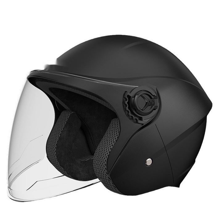 Electric Motorcycle Keep Warm And Windproof In Winter Helmet